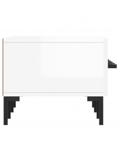 Mobile Porta TV Bianco Lucido 150x36x30 cm in Legno Multistrato 2