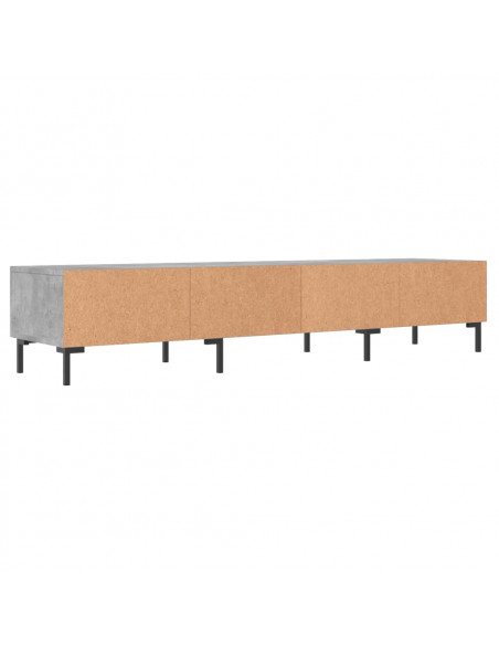 Mobile Porta TV Grigio Cemento 150x36x30 cm Legno Multistrato