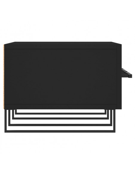 Mobile Porta TV Nero 150x36x30 cm in Legno Multistrato