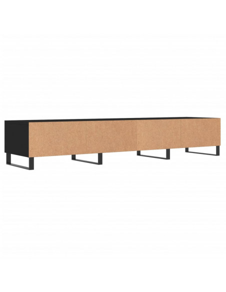 Mobile Porta TV Nero 150x36x30 cm in Legno Multistrato