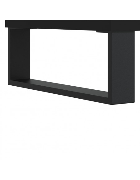 Mobile Porta TV Nero 150x36x30 cm in Legno Multistrato