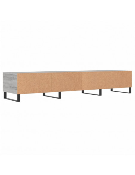Mobile Porta TV Grigio Sonoma 150x36x30 cm in Legno Multistrato