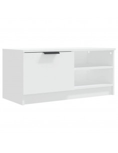 Mobile Porta TV Bianco 80x35x36,5 cm in Legno Multistrato 2