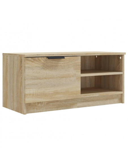 Mobile Porta TV Rovere Sonoma 80x35x36,5cm in Legno Multistrato
