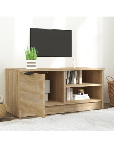 Mobile Porta TV Rovere Sonoma 80x35x36,5cm in Legno Multistrato