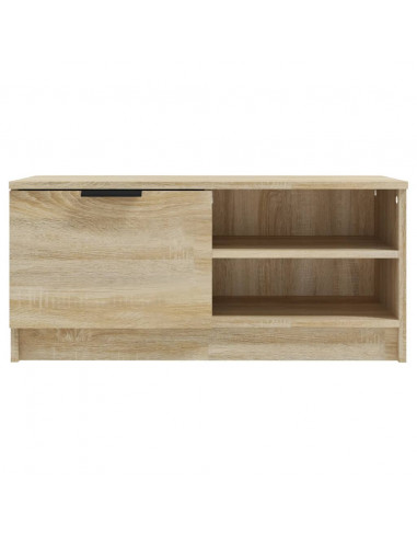 Mobile Porta TV Rovere Sonoma 80x35x36,5cm in Legno Multistrato