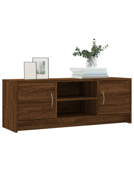 Mobile Porta TV Rovere Marrone 102x30x37,5 cm Legno Multistrato