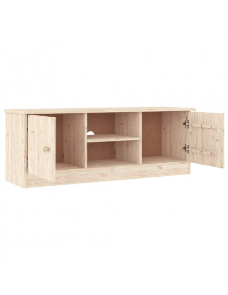 Mobile TV ALTA 112x35x41 cm in Legno Massello di Pino