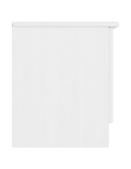 Mobile TV ALTA Bianco 112x35x41 cm in Legno Massello di Pino