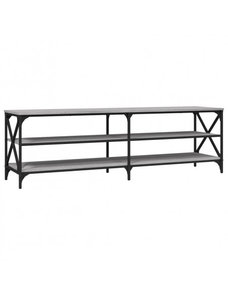 Mobile Porta TV Grigio Sonoma 160x40x50 cm in Legno Multistrato