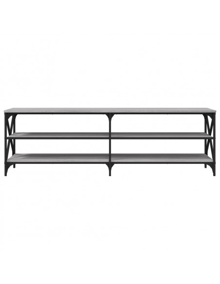 Mobile Porta TV Grigio Sonoma 160x40x50 cm in Legno Multistrato