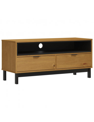 Mobile TV FLAM 110x40x50 cm in Legno Massello di Pino