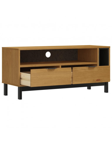 Mobile TV FLAM 110x40x50 cm in Legno Massello di Pino