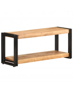 Mobile Porta TV 90x30x40 cm in Legno Massello di Acacia 2