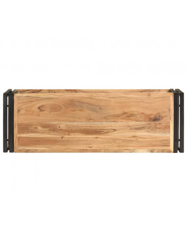 Mobile Porta TV 90x30x40 cm in Legno Massello di Acacia