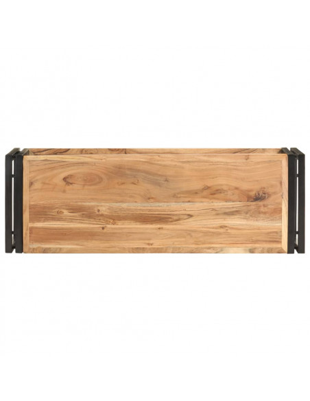 Mobile Porta TV 90x30x40 cm in Legno Massello di Acacia