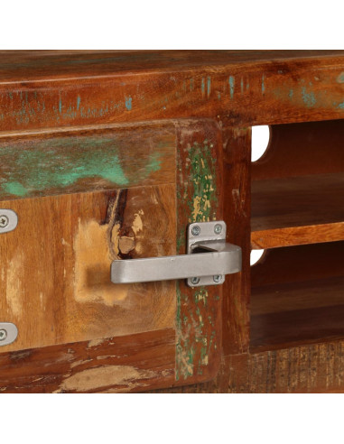 Mobile Porta TV 120x30x36 cm in Legno Massello di Recupero