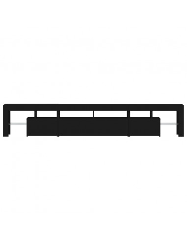 Mobile Porta TV con Luci LED Nero 230x36,5x40 cm