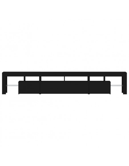 Mobile Porta TV con Luci LED Nero 230x36,5x40 cm