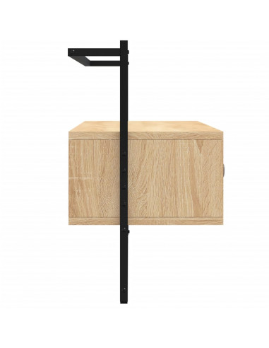 Mobile TV a Muro Rovere Sonoma 100,5x30x51 cm Legno Multistrato