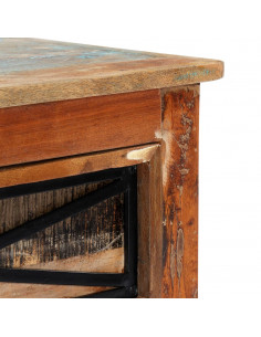 Mobile Porta TV 120x30x40 cm in Legno Massello di Recupero 2