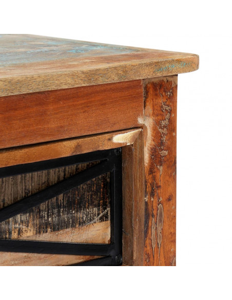 Mobile Porta TV 120x30x40 cm in Legno Massello di Recupero