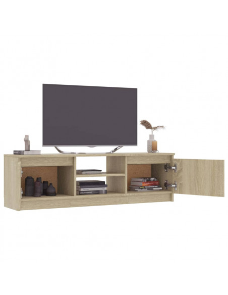 Mobile Porta TV Rovere Sonoma 120x30x35,5 cm Legno Multistrato