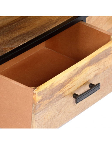 Mobile Porta TV 120x30x45 cm in Legno Massello di Mango