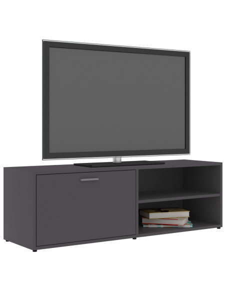 Mobile Porta TV Grigio 120x34x37 cm in Legno Multistrato