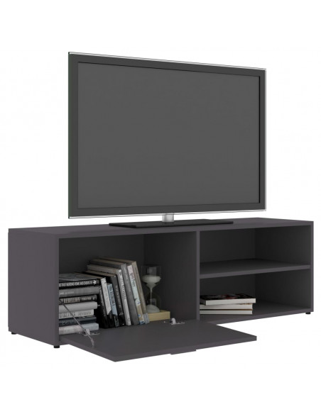 Mobile Porta TV Grigio 120x34x37 cm in Legno Multistrato