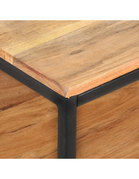 Mobile Porta TV 130x30x45 cm in Legno Massello di Acacia
