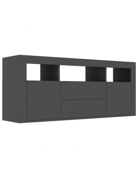 Mobile Porta TV Grigio 120x30x50 cm in Legno Multistrato
