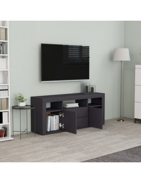 Mobile Porta TV Grigio 120x30x50 cm in Legno Multistrato
