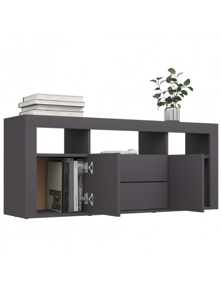 Mobile Porta TV Grigio 120x30x50 cm in Legno Multistrato