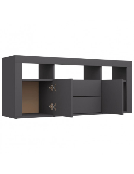 Mobile Porta TV Grigio 120x30x50 cm in Legno Multistrato