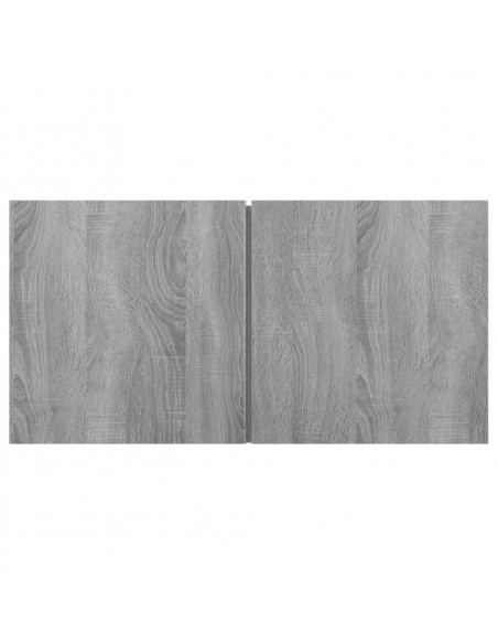 Set di Mobili Porta TV 4 pz Grigio Sonoma in Legno Multistrato