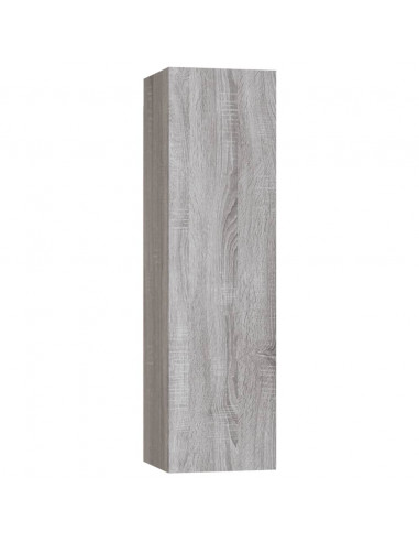 Set di Mobili Porta TV 4 pz Grigio Sonoma in Legno Multistrato