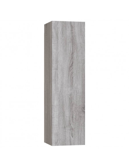 Set di Mobili Porta TV 4 pz Grigio Sonoma in Legno Multistrato