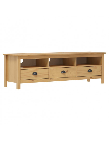 Mobile Porta TV Hill Marrone Miele 158x40x47cm Legno Pino