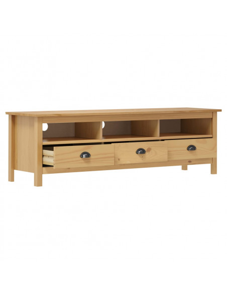 Mobile Porta TV Hill Marrone Miele 158x40x47cm Legno Pino