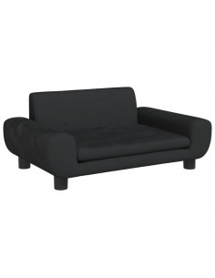 Lettino per Cani Nero 70x45x33 cm in Velluto 2