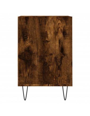 Mobile TV Rovere Fumo 100x35x55 cm in Legno Multistrato