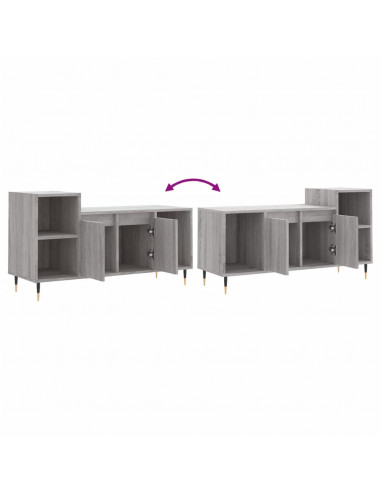 Mobile TV Grigio Sonoma 100x35x55 cm in Legno Multistrato