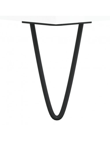 Mobile Porta TV Bianco Lucido 160x35x55 cm in Legno Multistrato