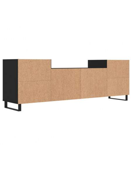Mobile Porta TV Nero 160x35x55 cm in Legno Multistrato