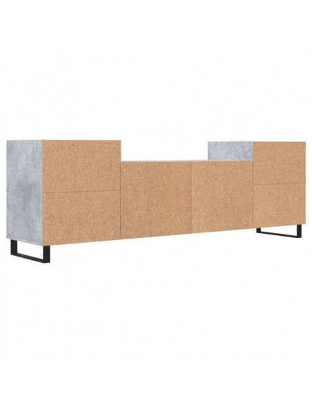 Mobile per TV Grigio Cemento 160x35x55 cm Legno Multistrato