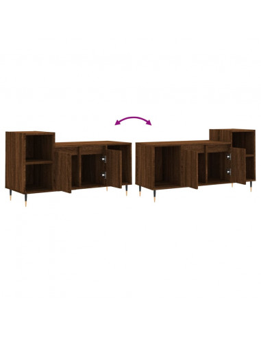 Mobile TV Rovere Marrone 100x35x55 cm in Legno Multistrato