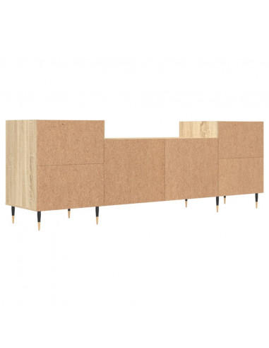 Mobile Porta TV Rovere Sonoma 160x35x55 cm Legno Multistrato