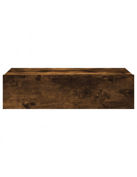 Mobile Porta TV con Luci LED Rovere Fumo 60x35x15,5 cm