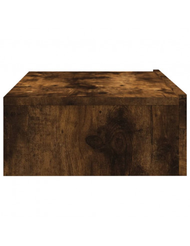 Mobile Porta TV con Luci LED Rovere Fumo 60x35x15,5 cm